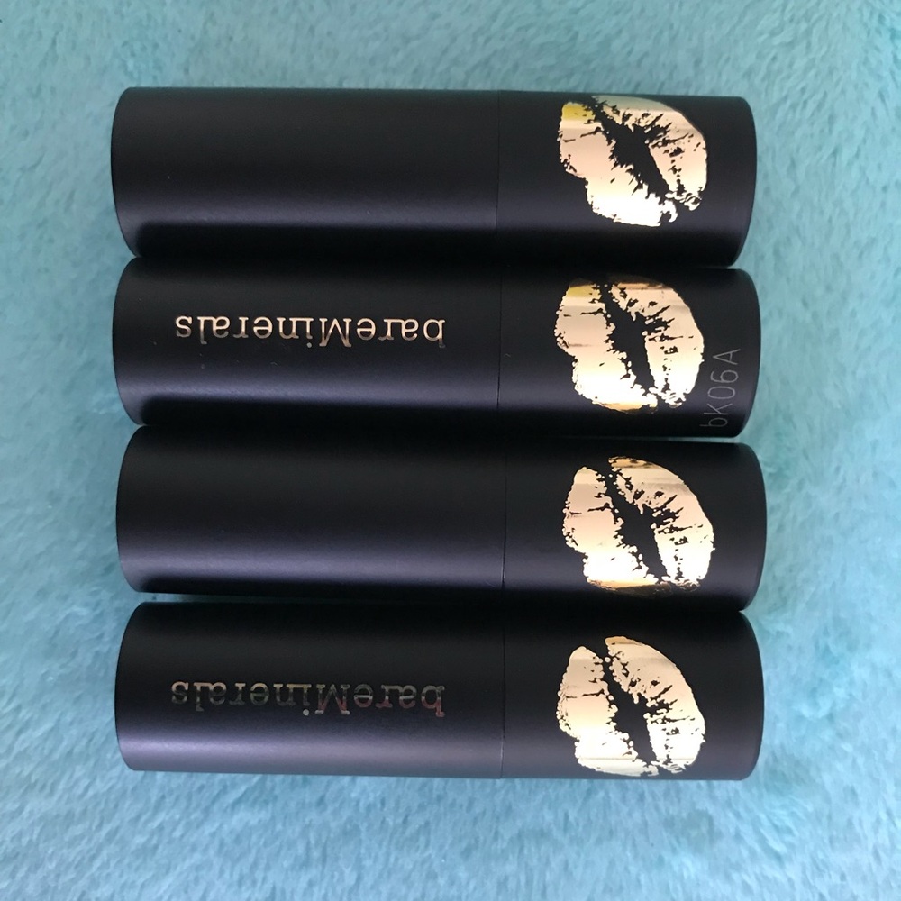 Lot of 4 bareMinerals Mini Lipsticks